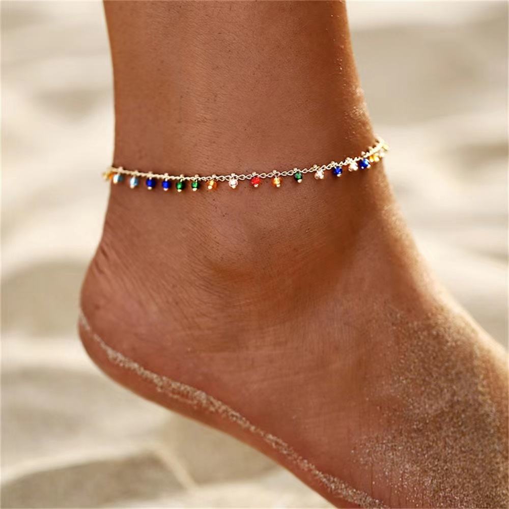 Zircon Charm Anklet